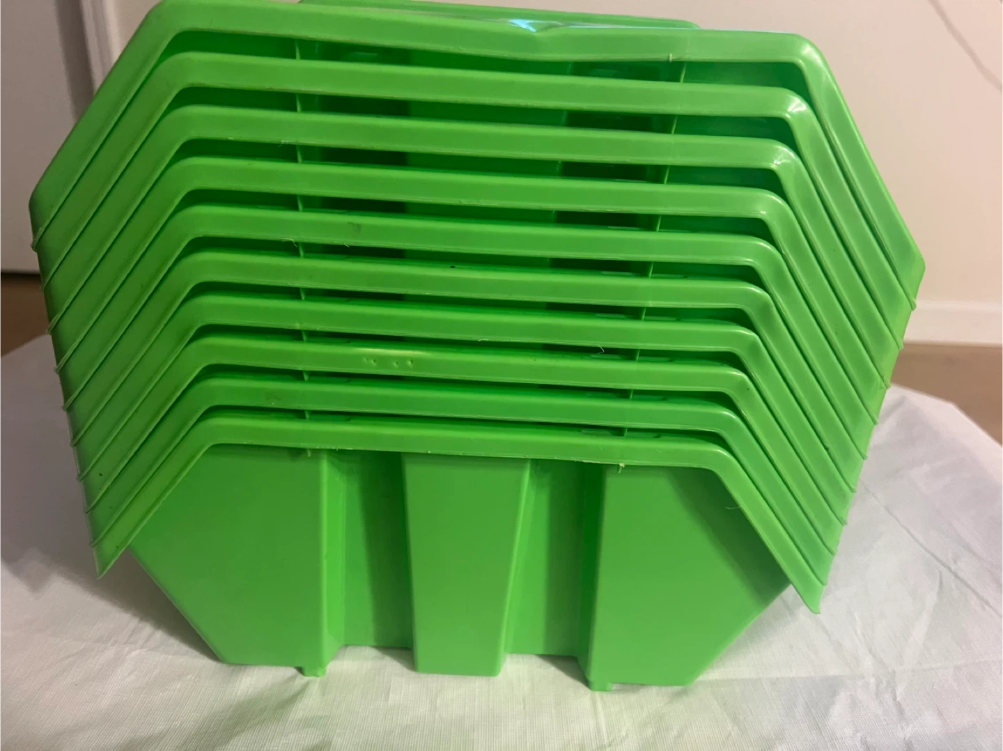 Green Stackable Bins