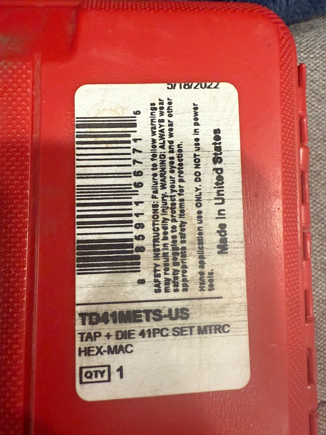 MAC Tools Brand New Metric and Standard 41 PCS Tap and Die Sets - photo 4