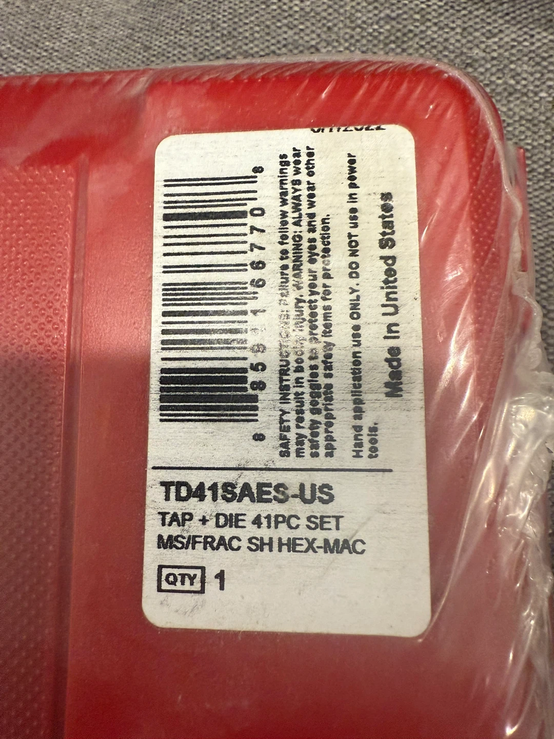 MAC Tools Brand New Metric and Standard 41 PCS Tap and Die Sets - photo 3