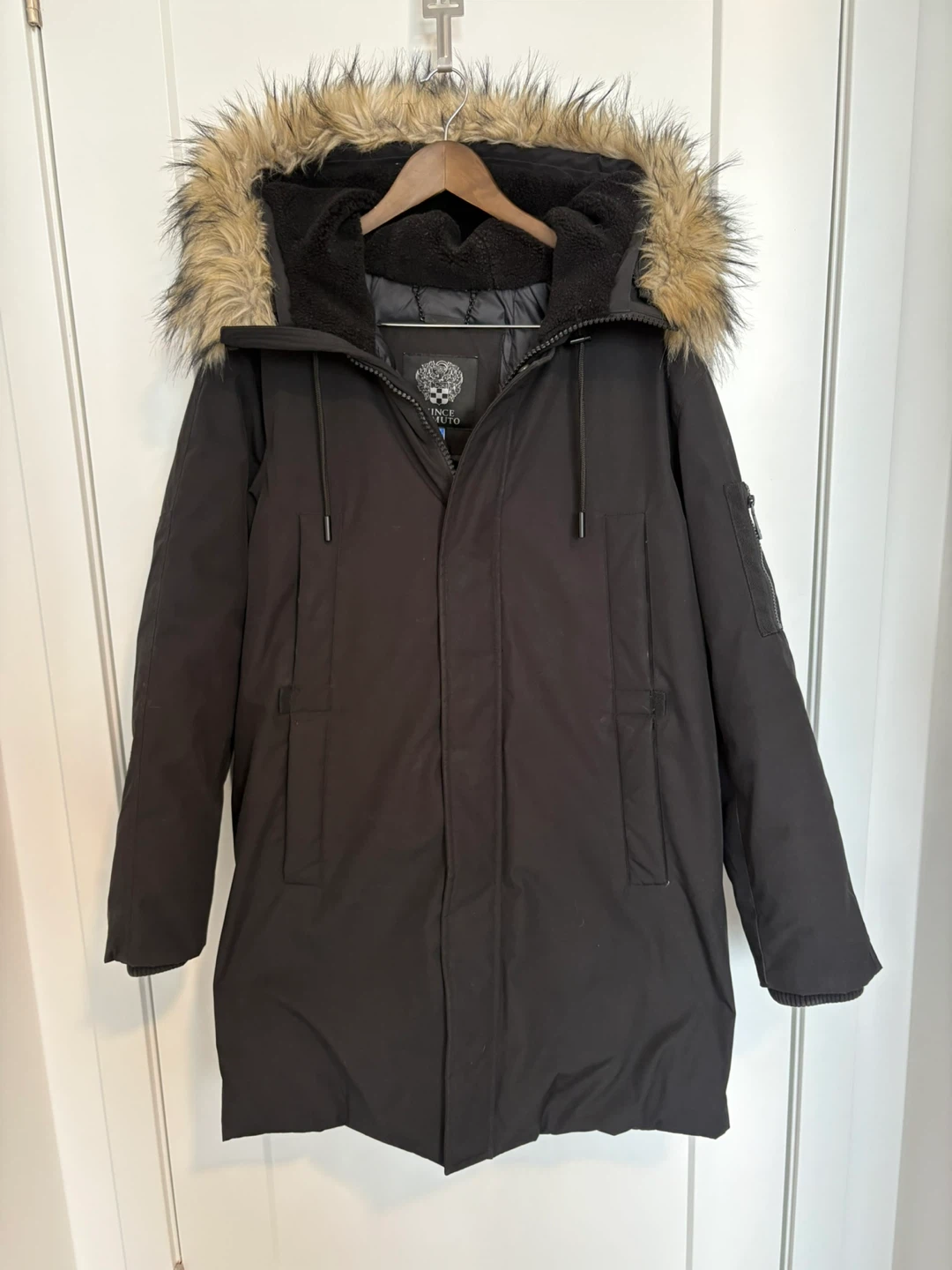 Vince Camuto Black Winter Parka