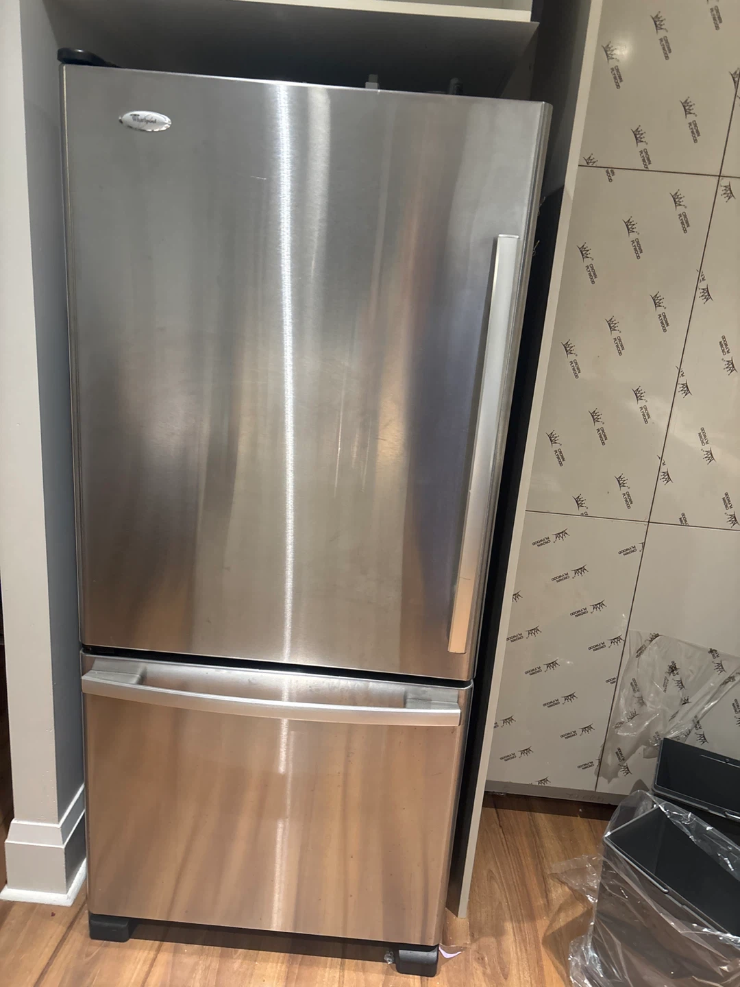 Whirlpool Stainless Steel Bottom Freezer Refrigerator