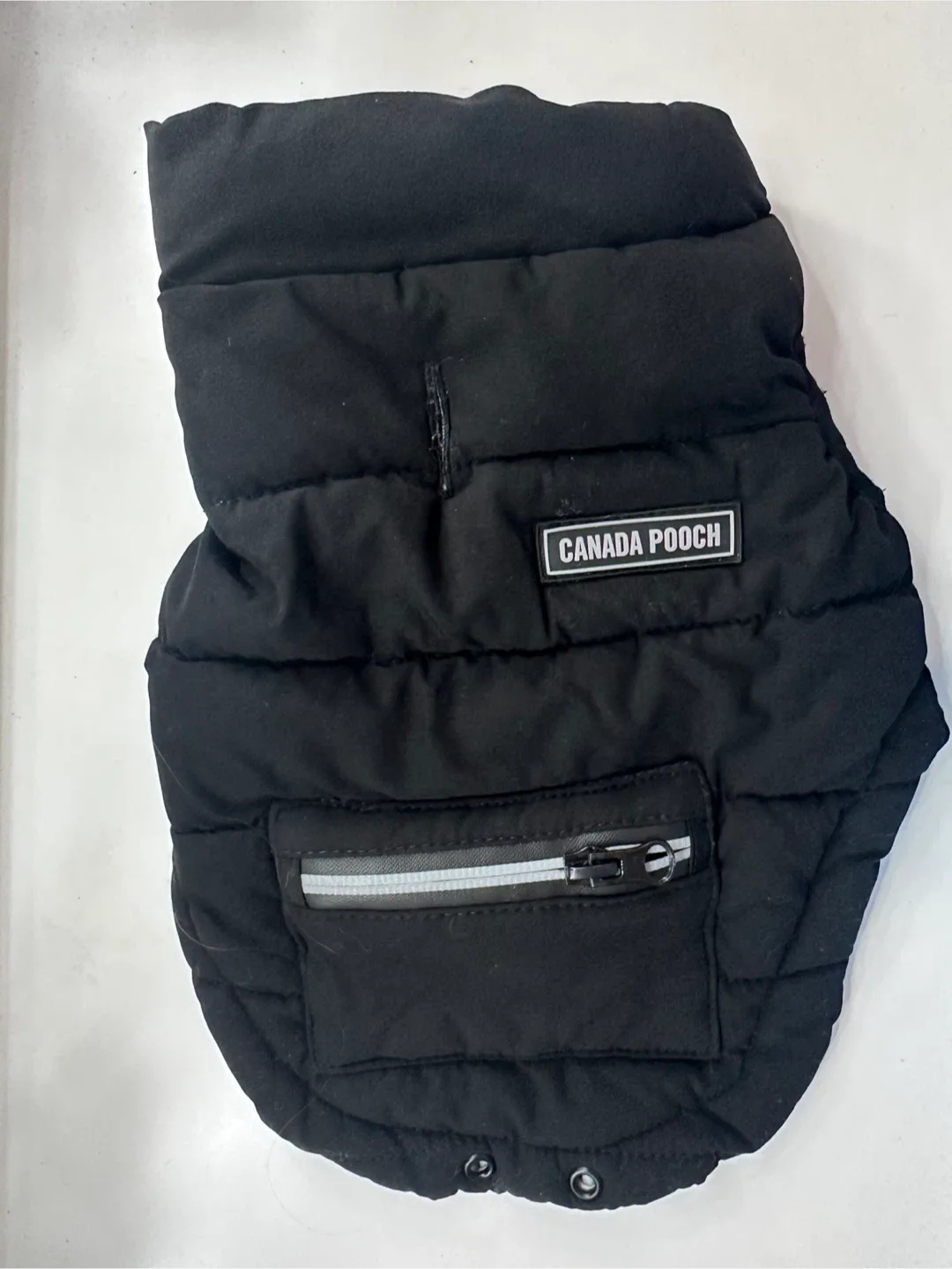Canada Pooch Black Dog Puffer Vest
