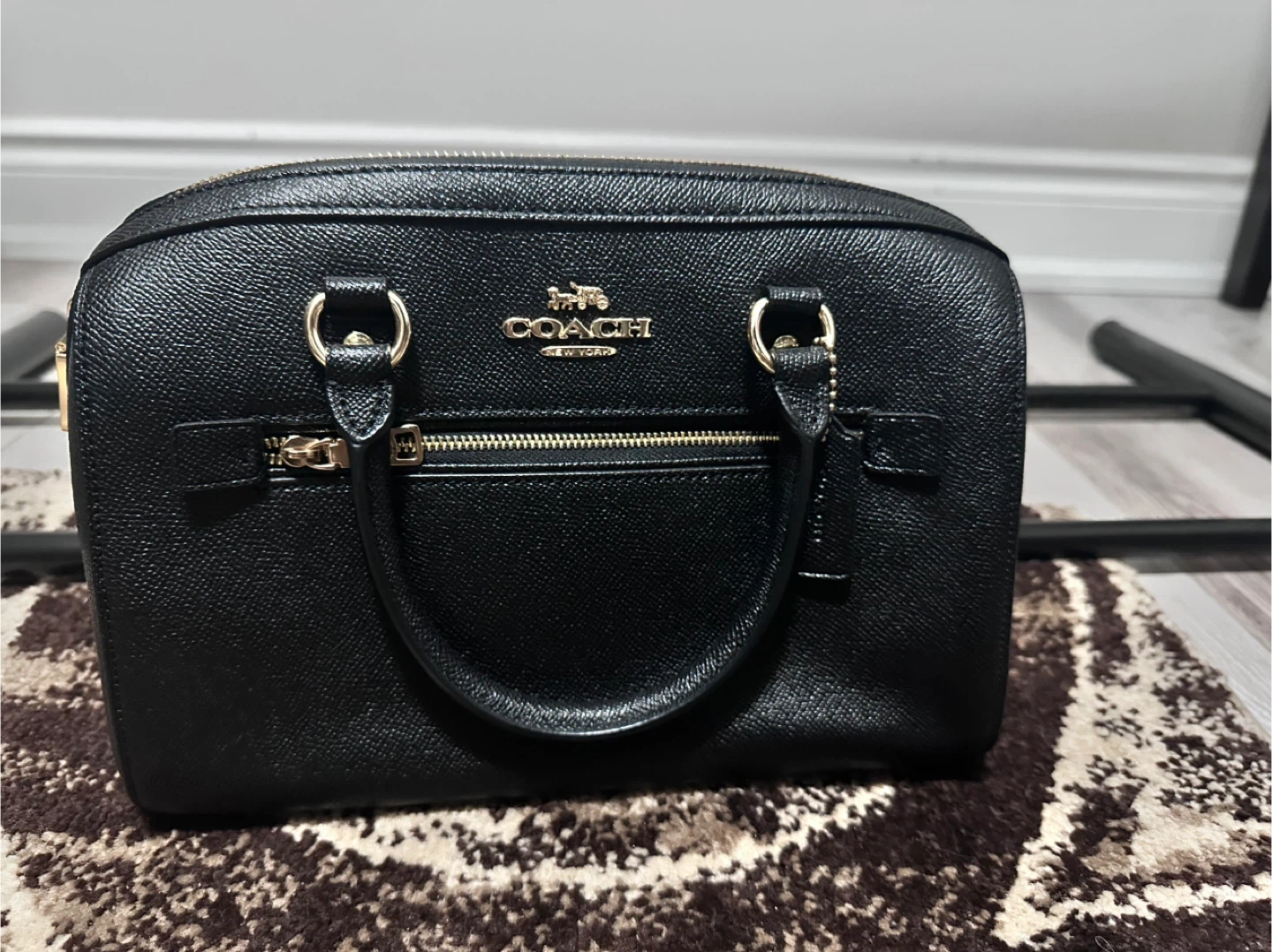 Coach Black Leather Satchel - photo 2