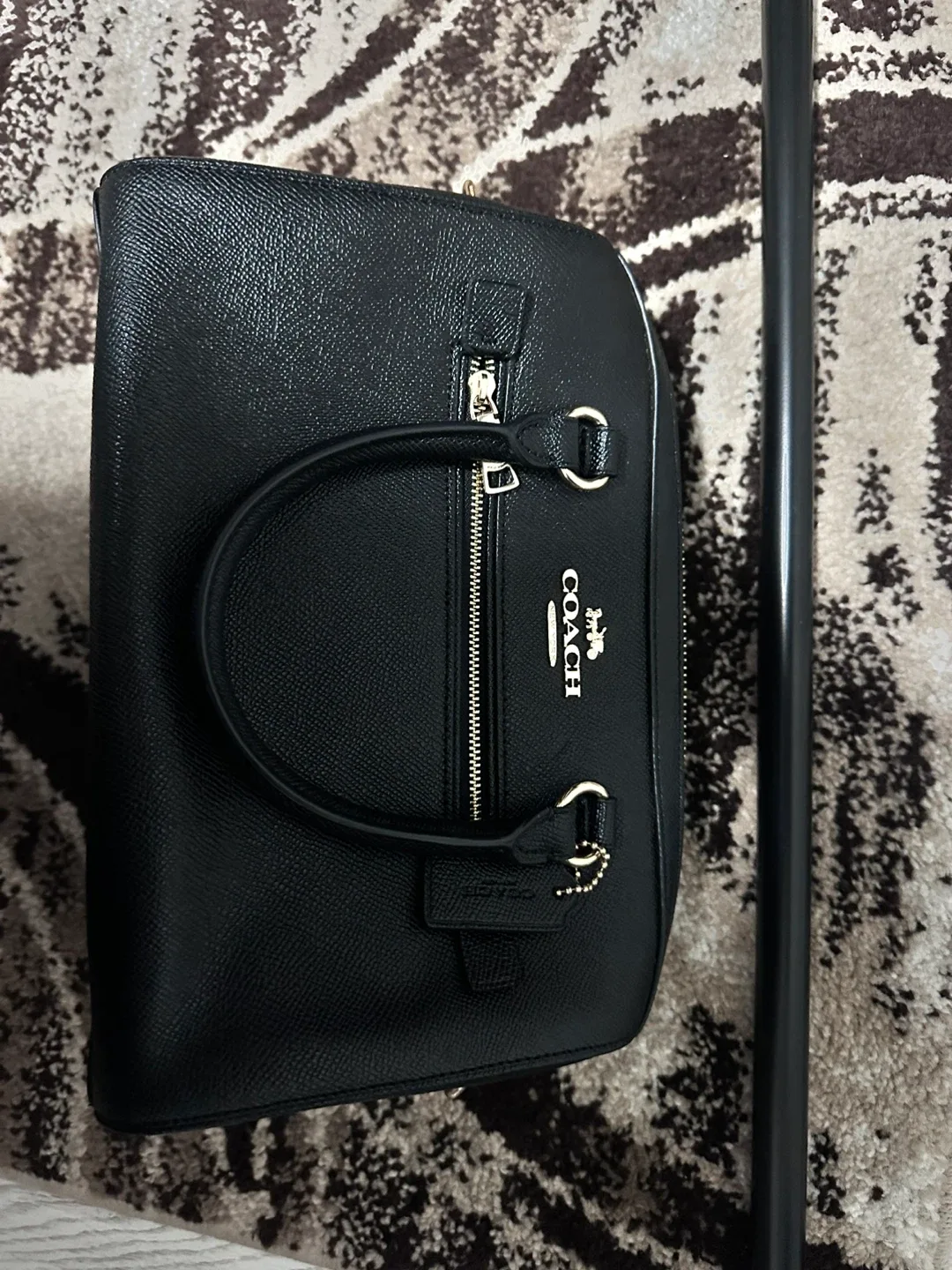 Coach Black Leather Satchel