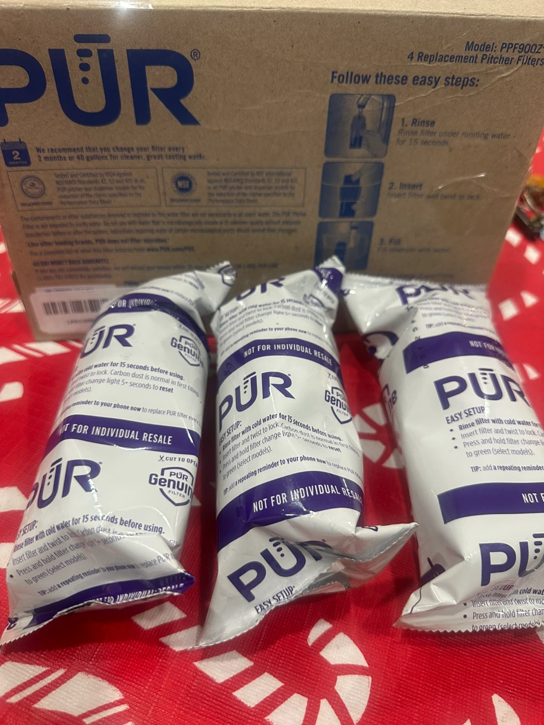PUR PPF900Z 3 Replacement Pitcher Filters - New - photo 3