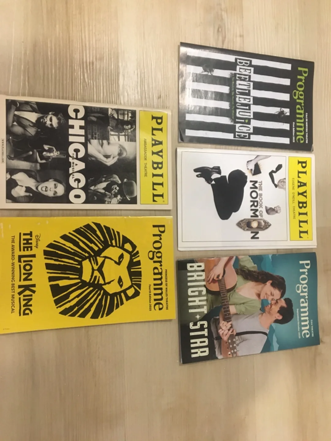 Broadway Playbill Programmes: Chicago, Beetlejuice & More