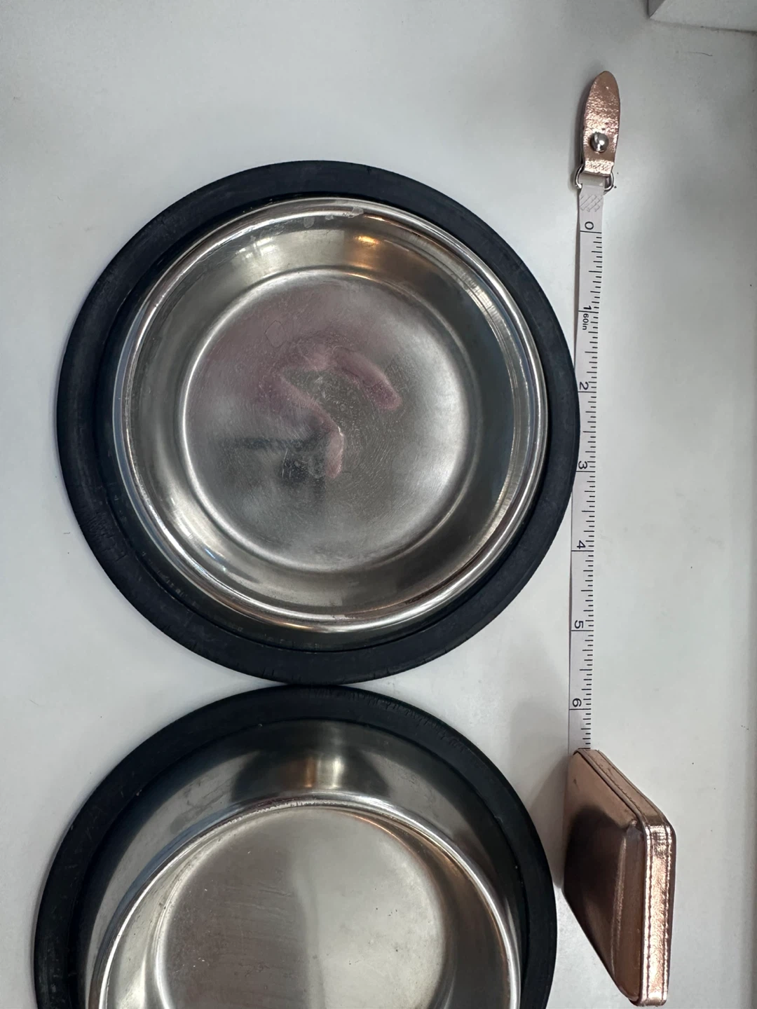 Two Stainless Steel Pet Bowls - photo 2