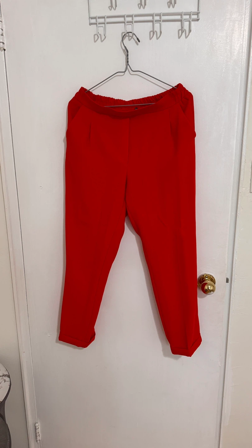 Red Blazer & Pants Set - photo 4