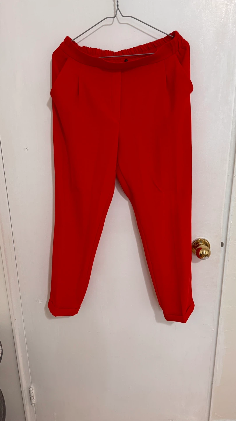 Red Blazer & Pants Set - photo 3