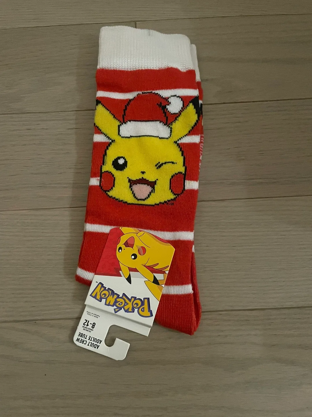 Pokémon Adult Crew Socks Size 8-12