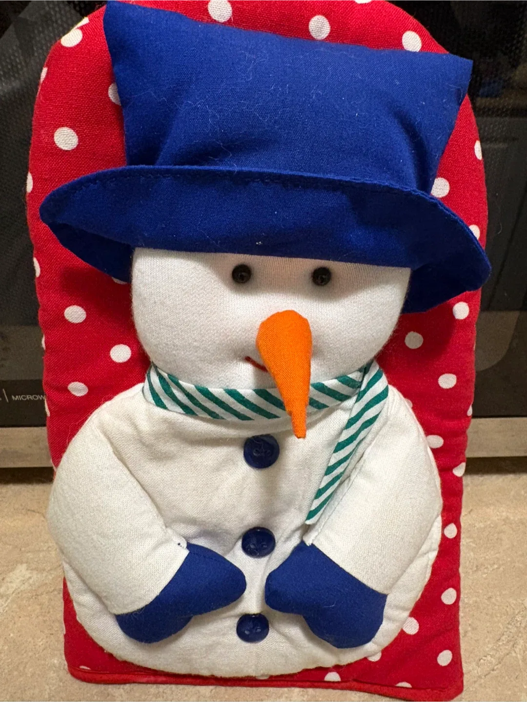 Snowman Oven Mitt