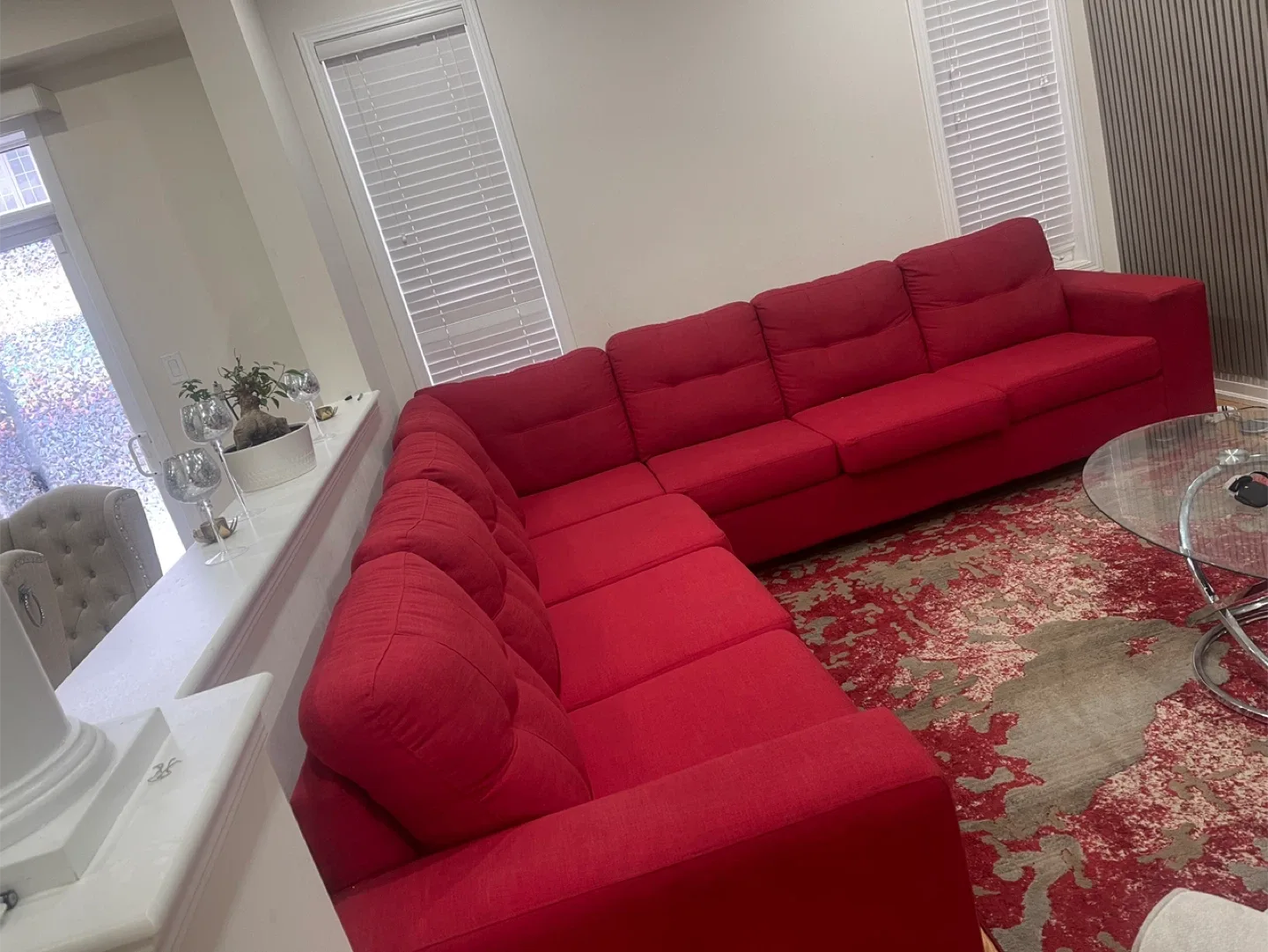 Red Sectional Sofa