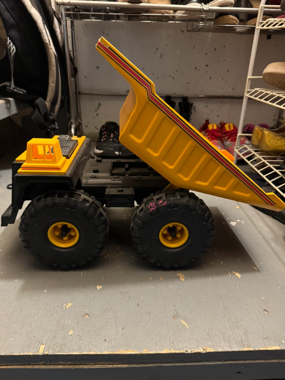 Vintage Tonka Dump Truck - Yellow & Black