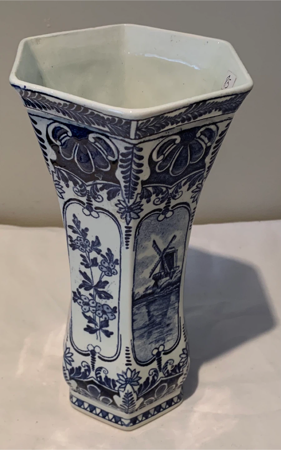 Boch Frères Delft Vase