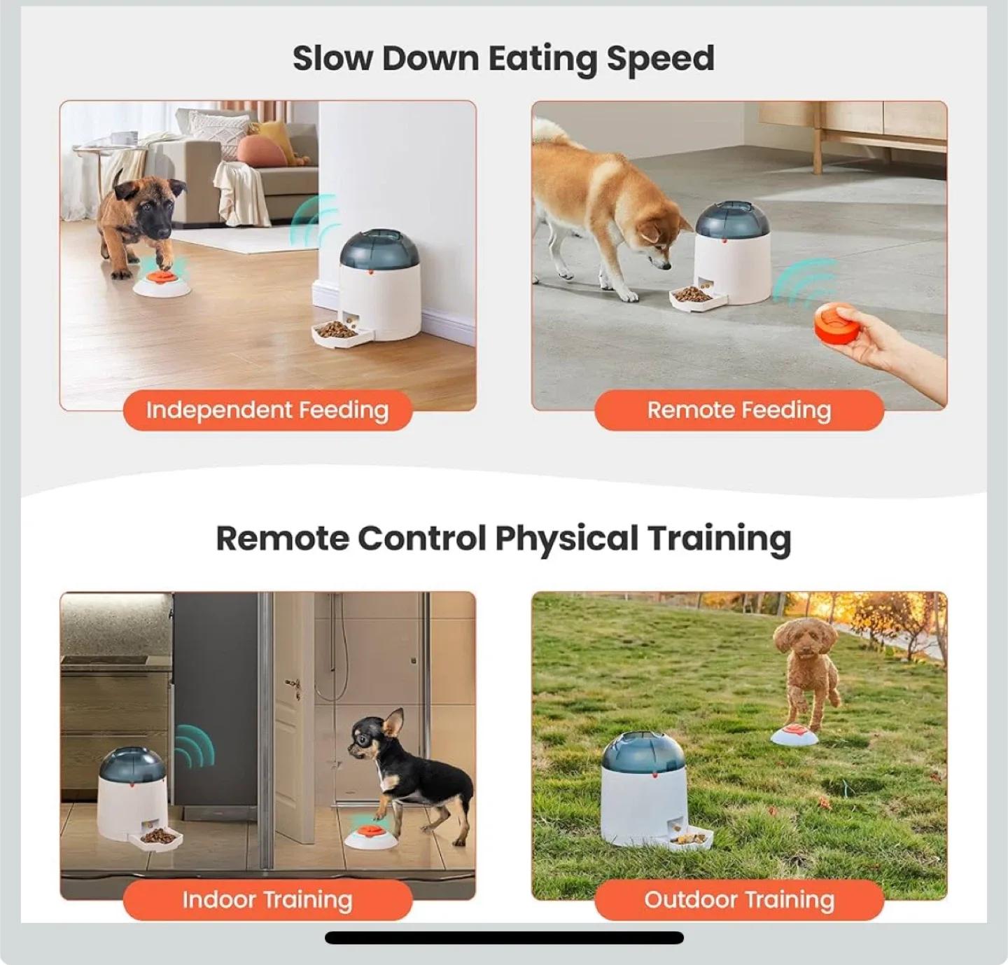 Automatic Pet Feeder with Remote Training image indicator(5)
