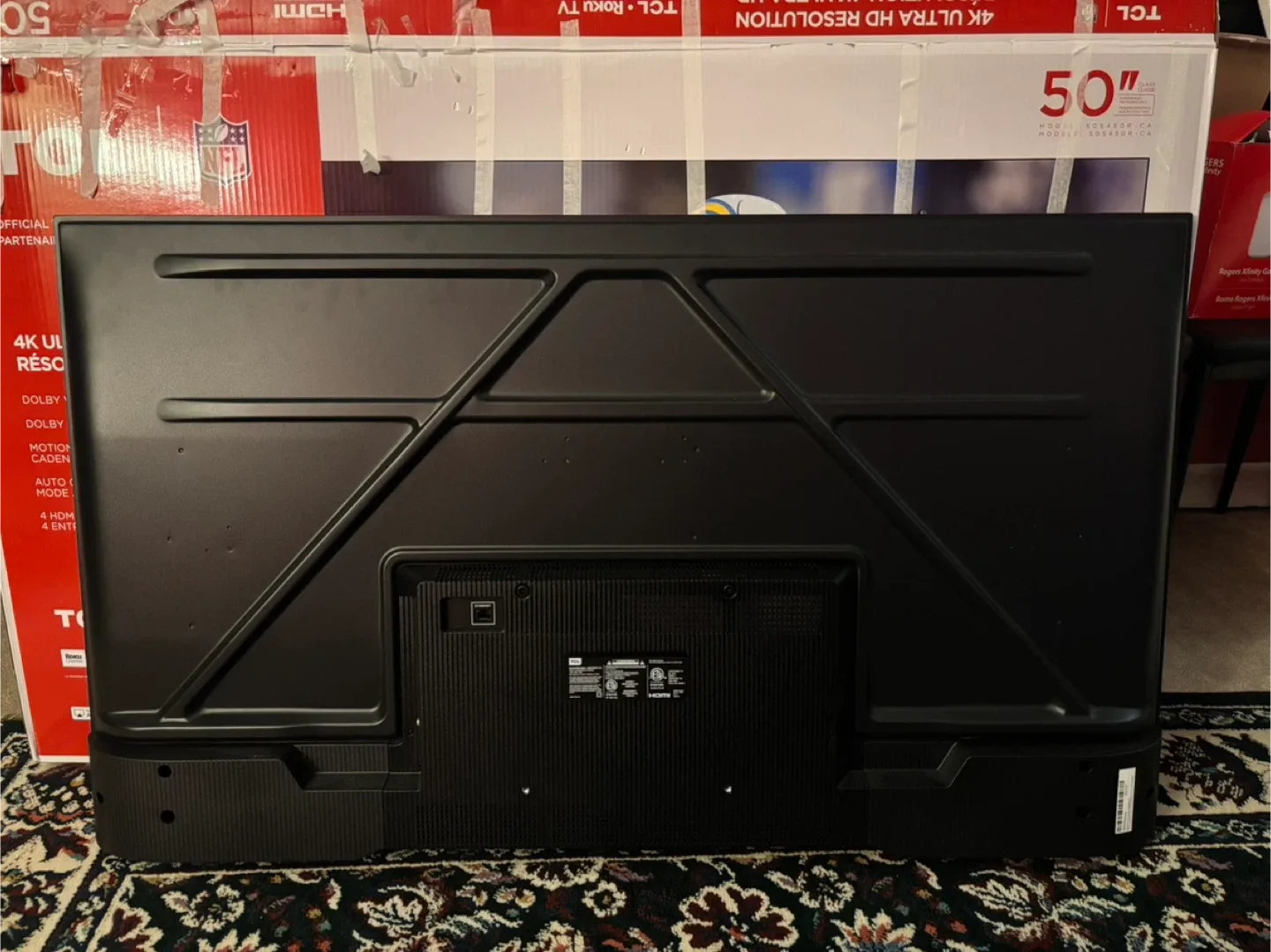 50 inch TCL TV image indicator(3)