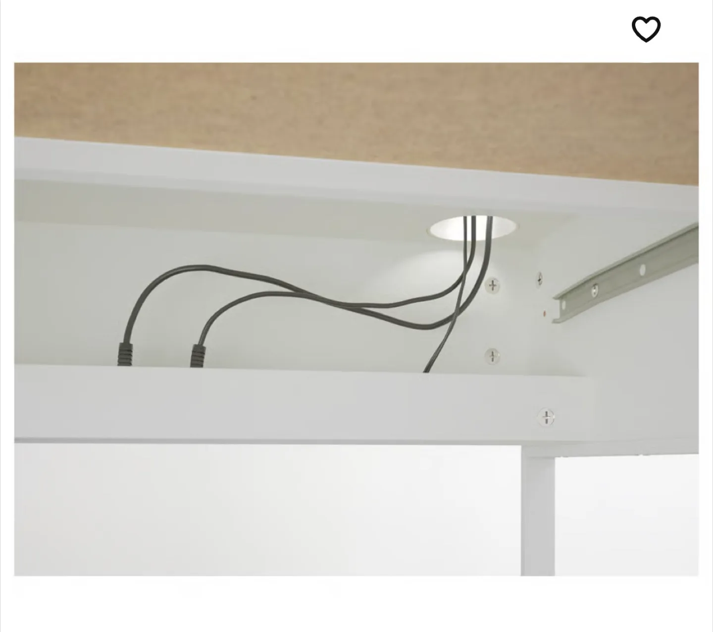 IKEA Desk with Drawers - White image indicator(4)