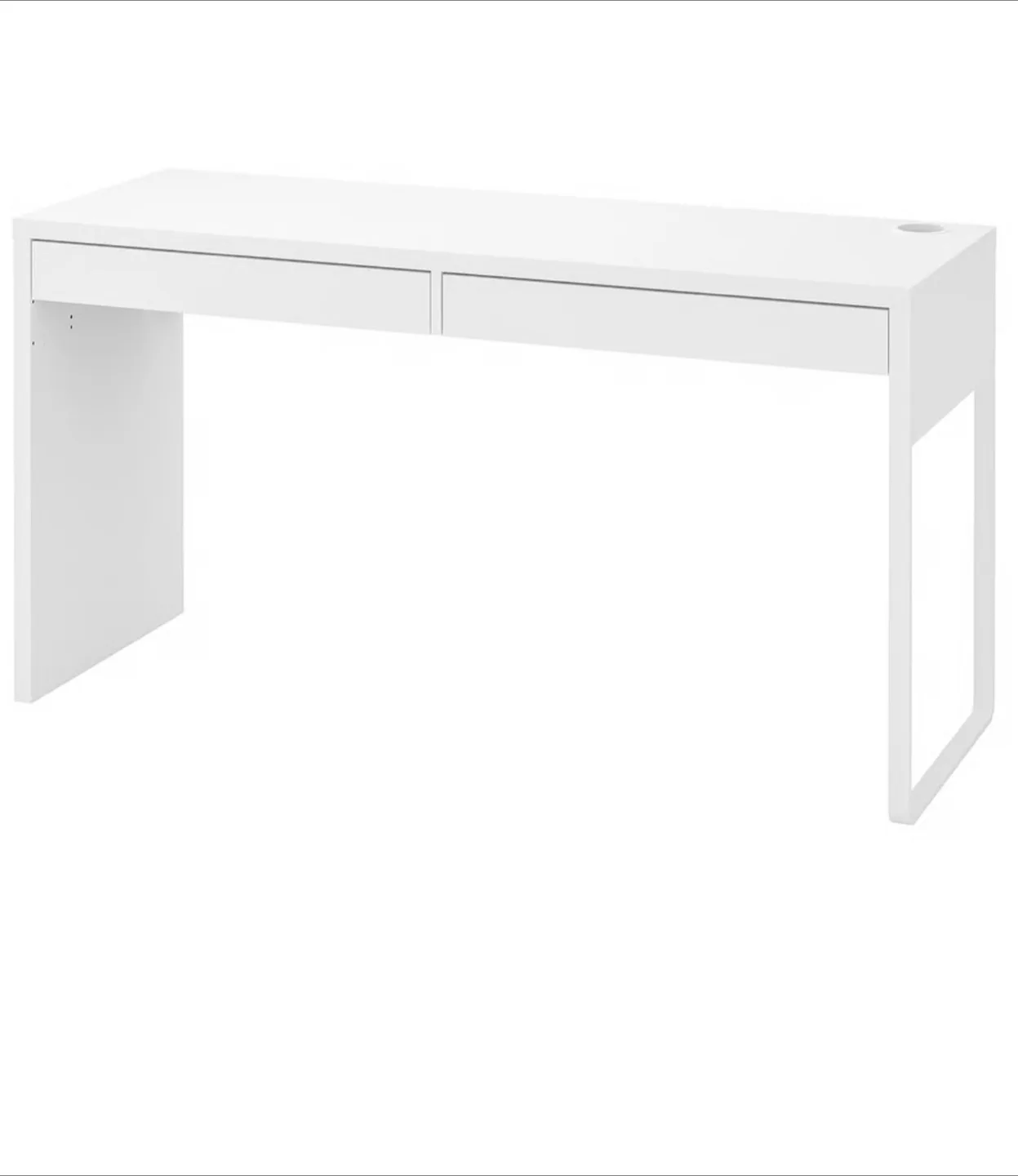 IKEA Desk with Drawers - White