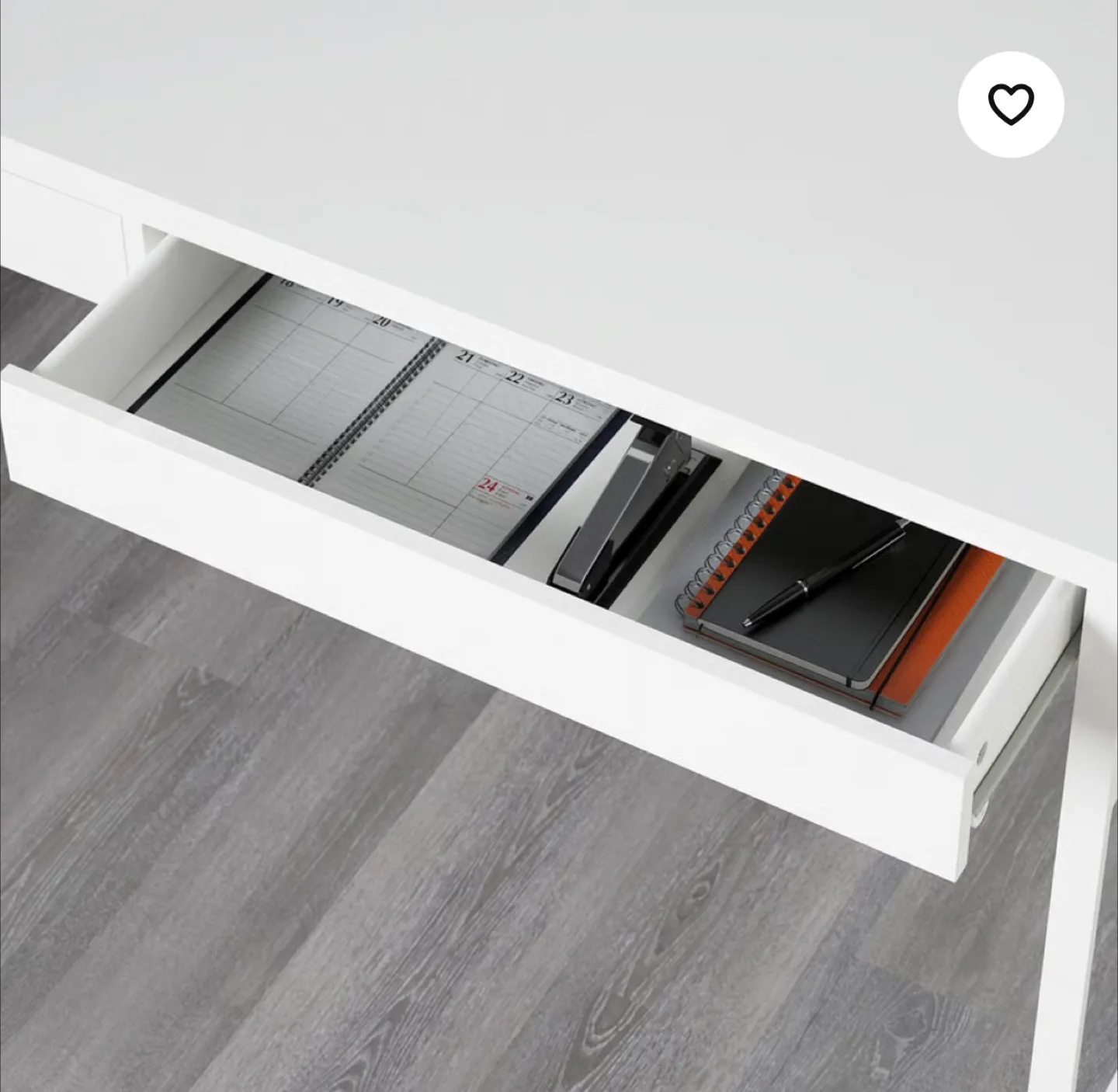 IKEA Desk with Drawers - White image indicator(2)