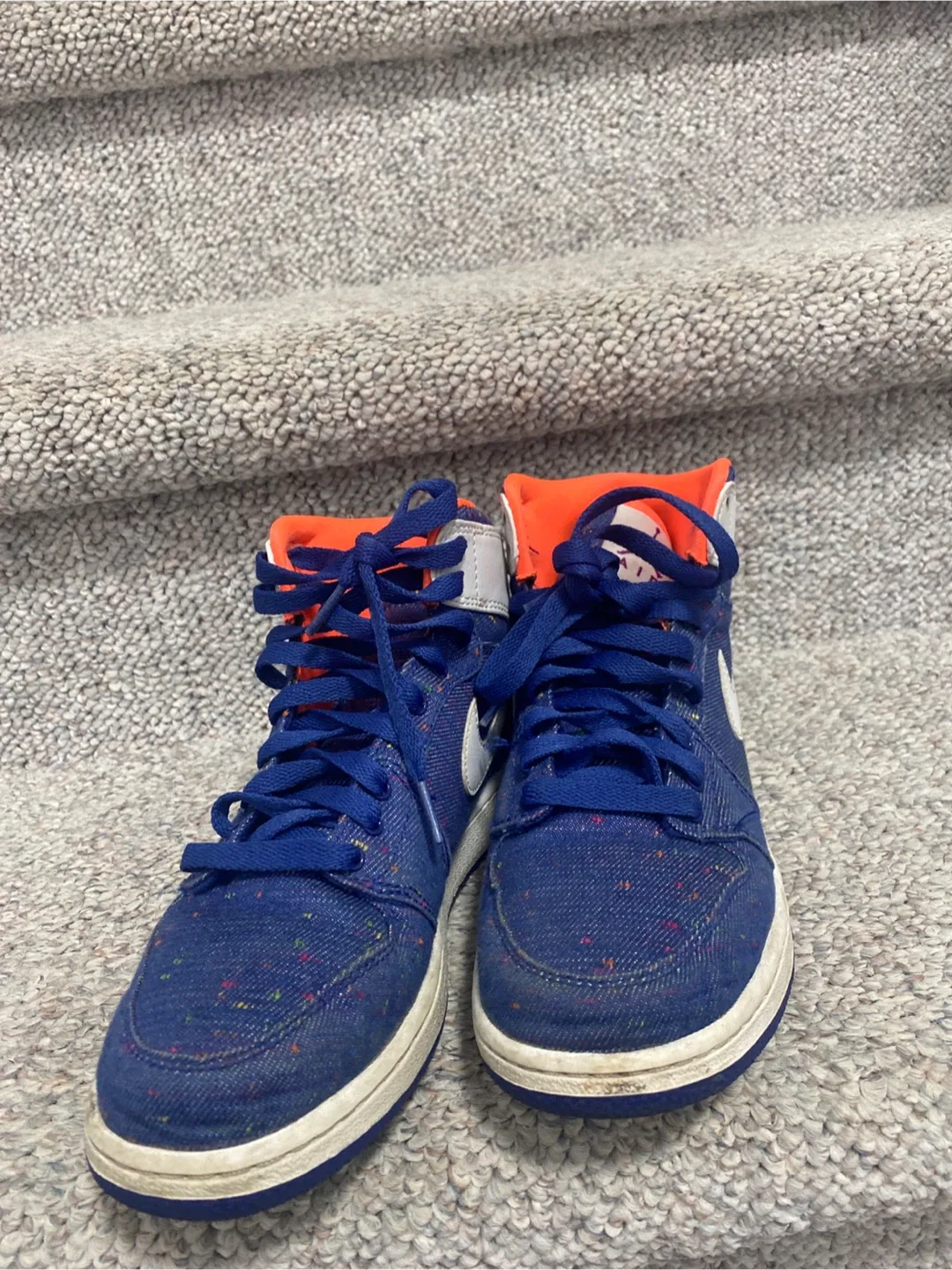 Nike Air Jordan 1 Retro High GS Blue Denim 9Y image indicator(2)