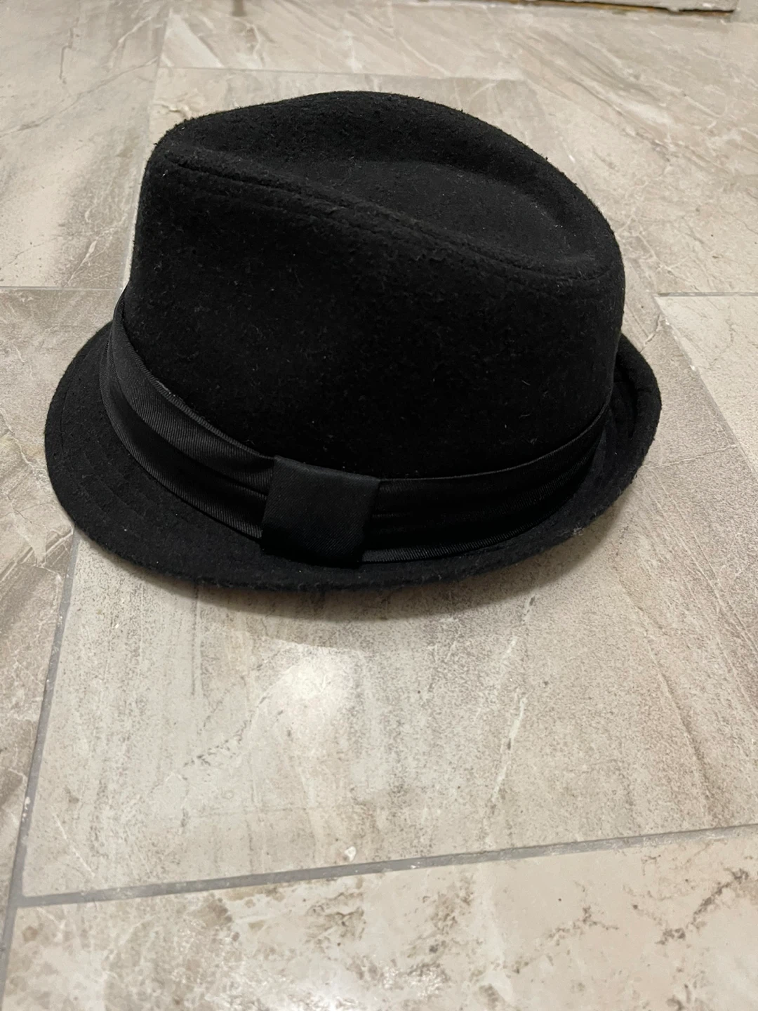 Aldo Black Fedora Hat Size 60 - photo 2