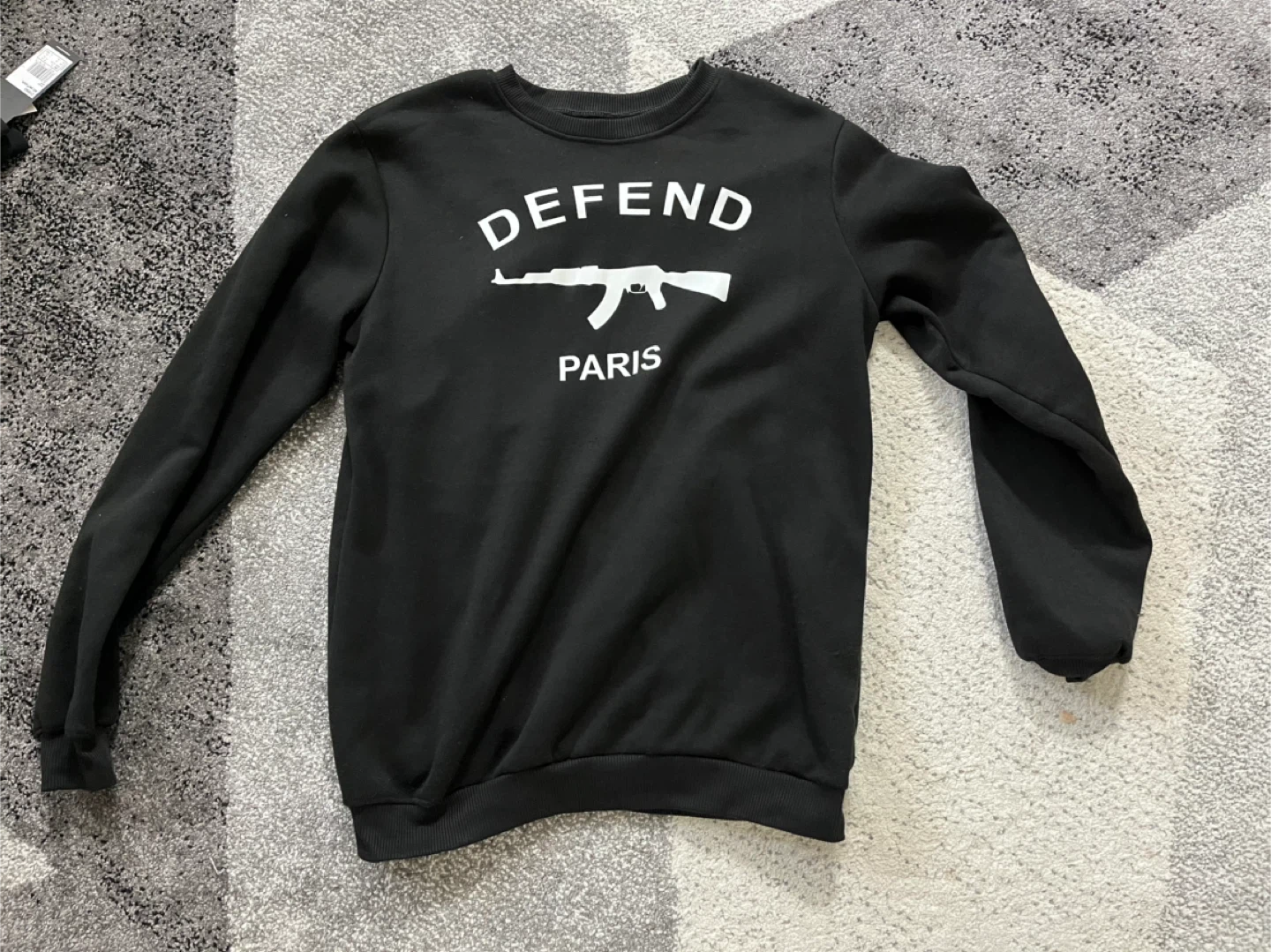 Black Defend Paris Sweatshirt