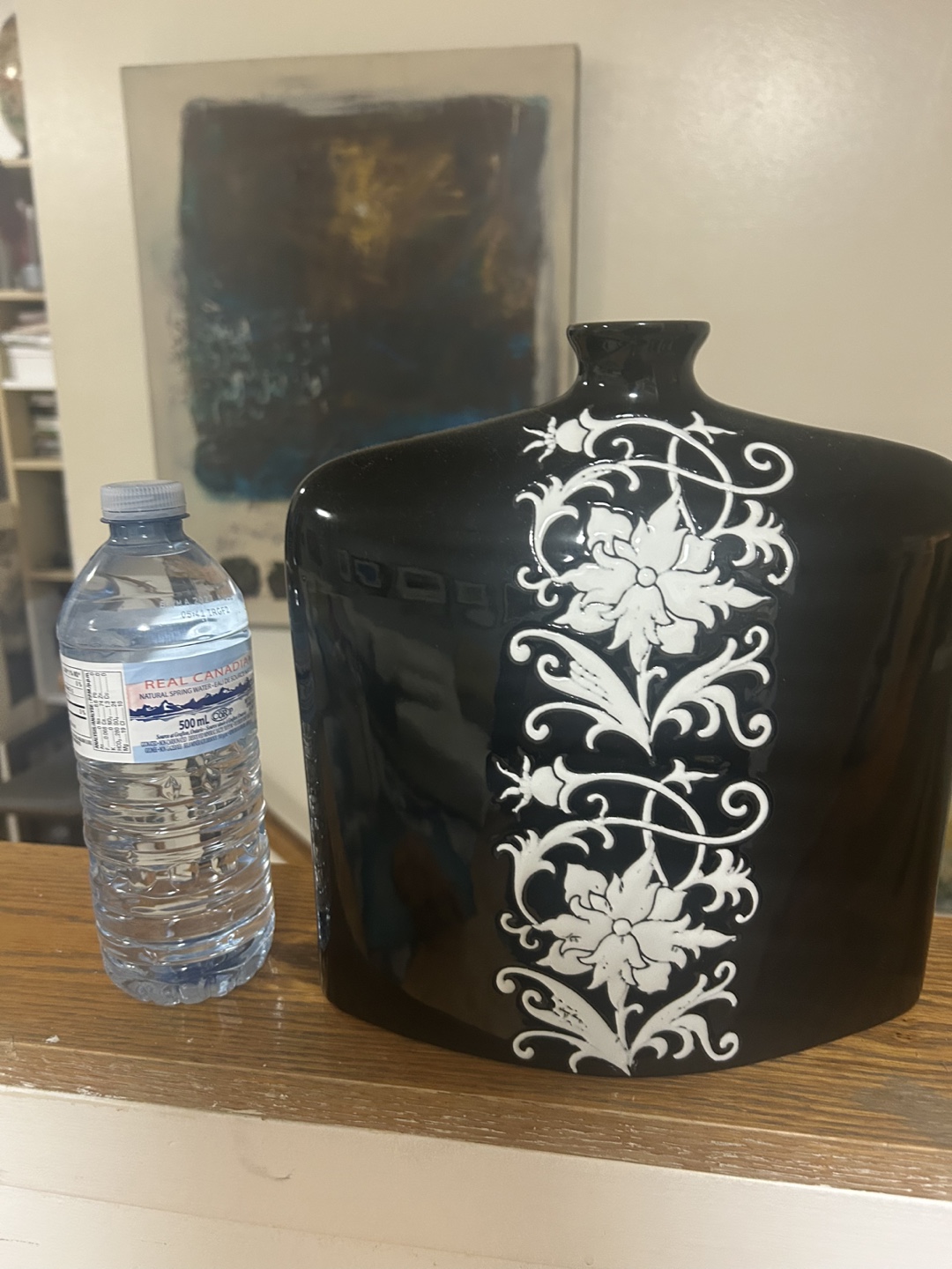 Black & White Floral Vase