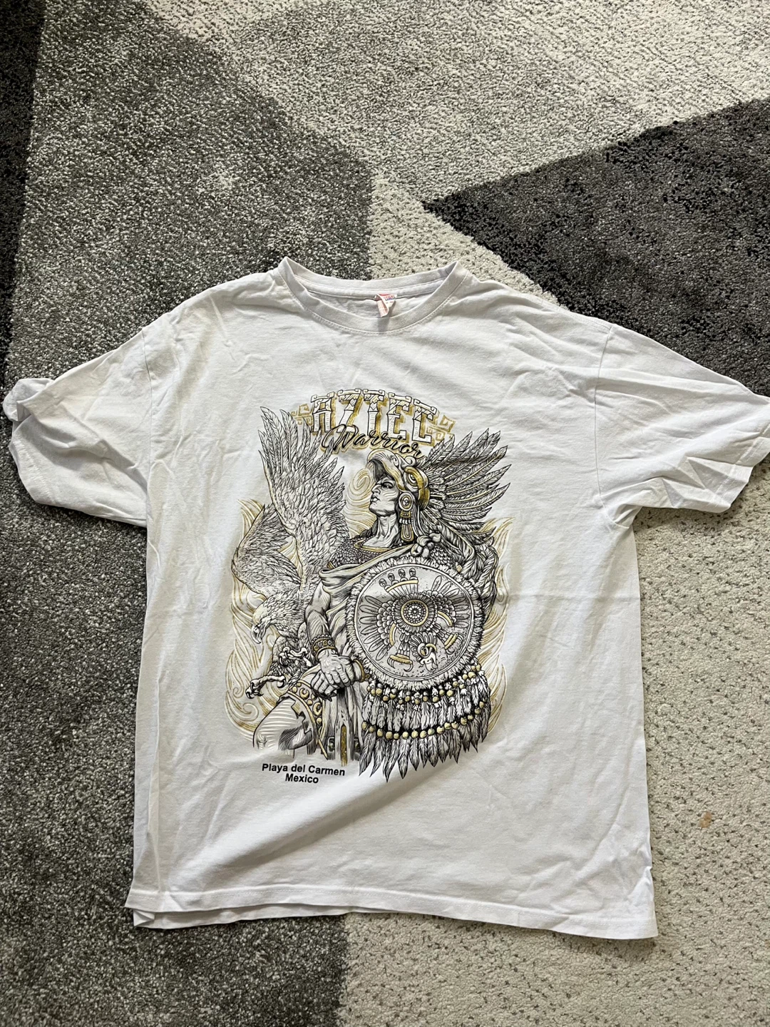 Aztec Warrior T-Shirt - Playa del Carmen Mexico