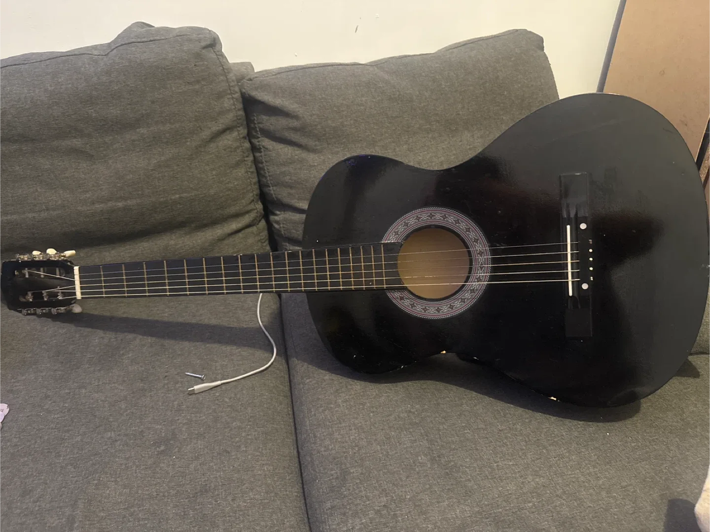 Black Acoustic Guitar