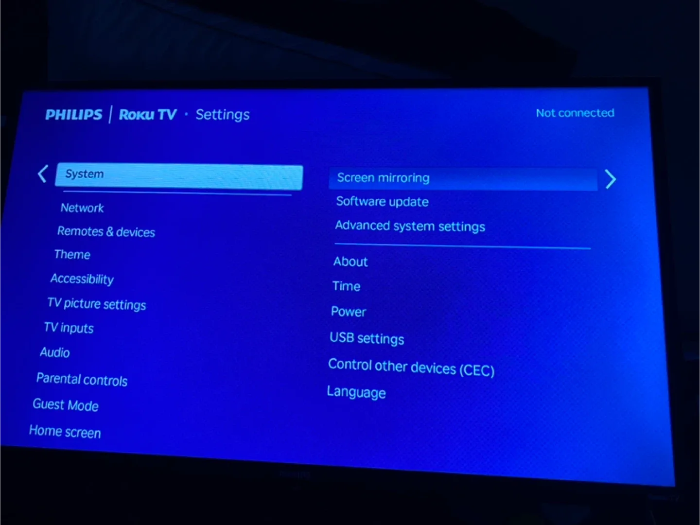 Philips Roku TV & standing Mount image indicator(2)
