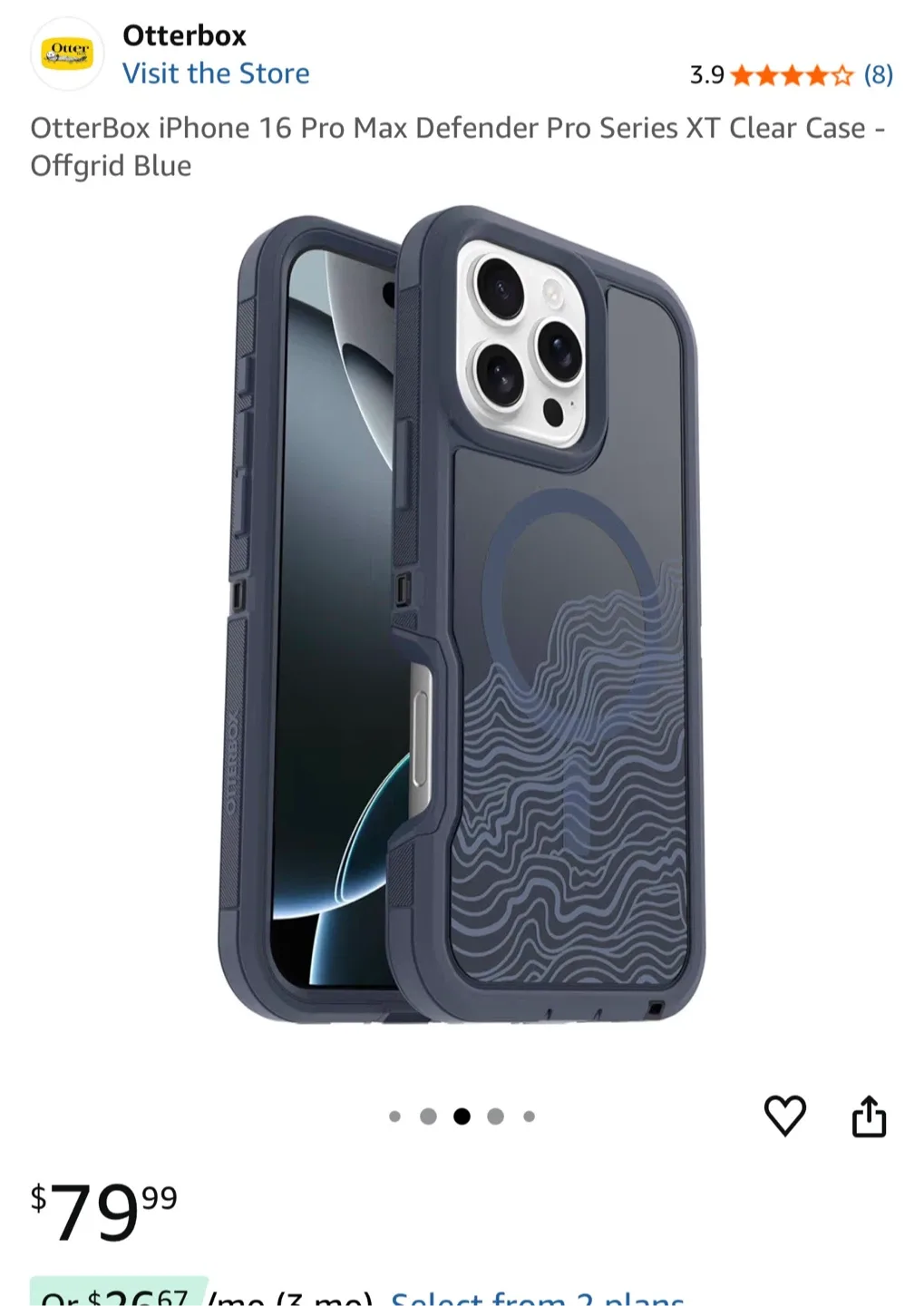 OtterBox iPhone 16 Pro Max Defender XT Case - Blue