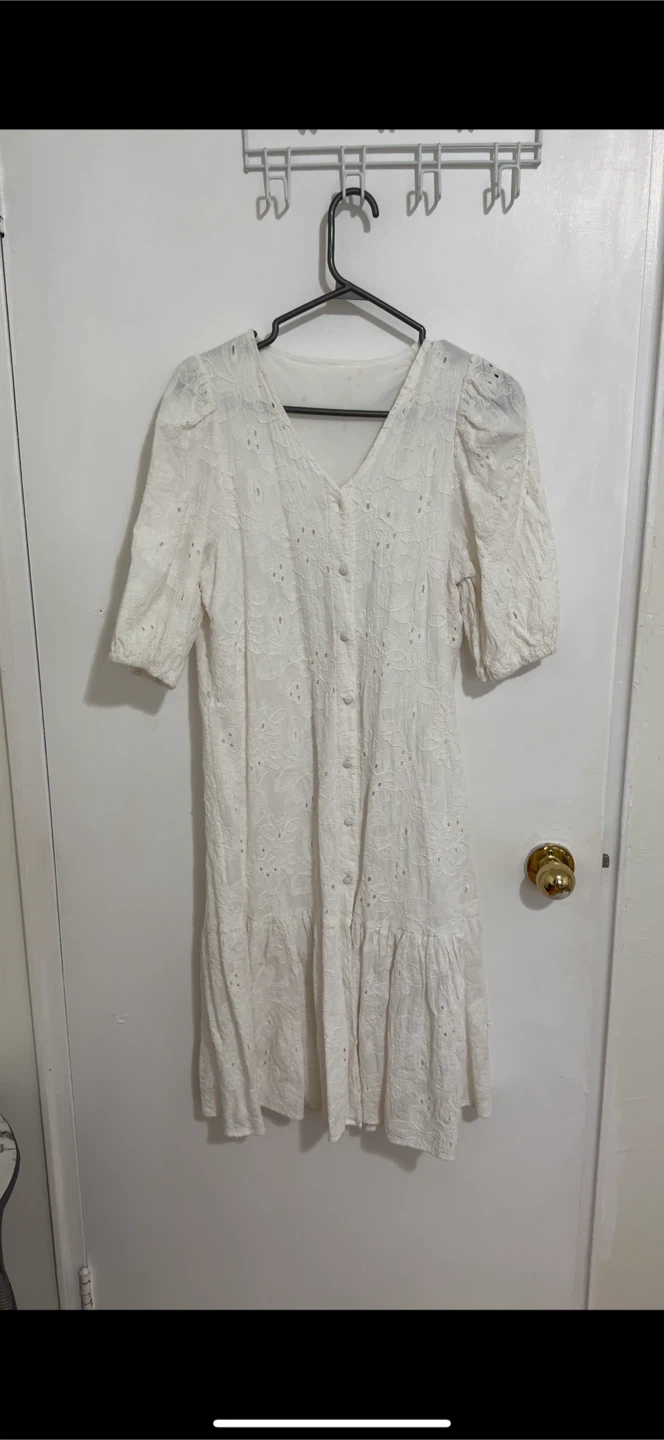 White Eyelet Dress