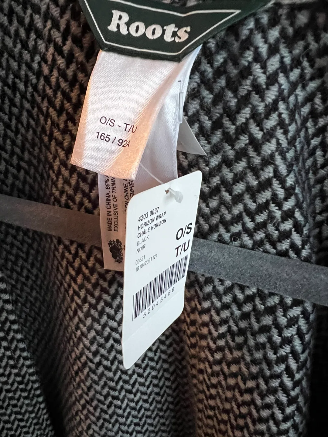 New Roots Horizon Wrap/ - Black O/S image indicator(2)