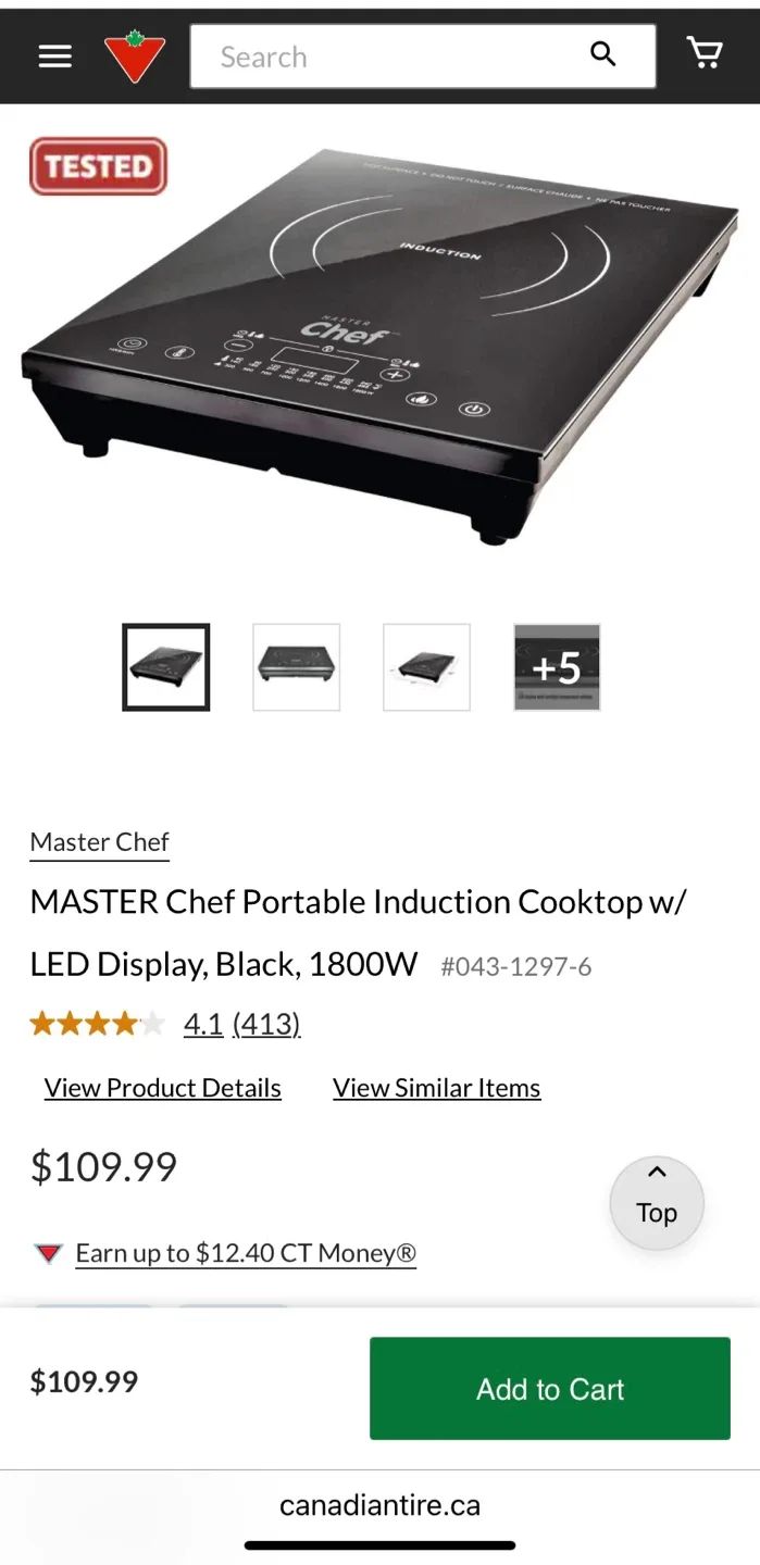 MASTER Chef Portable Induction Cooktop 1800W image indicator(3)