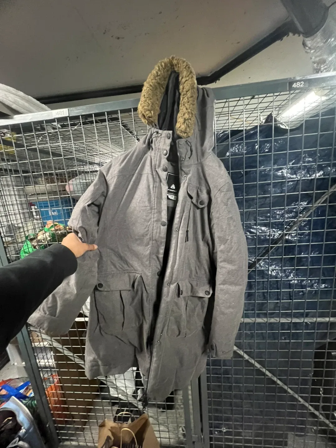 Firefly Aquamah Grey Winter Parka - M/M