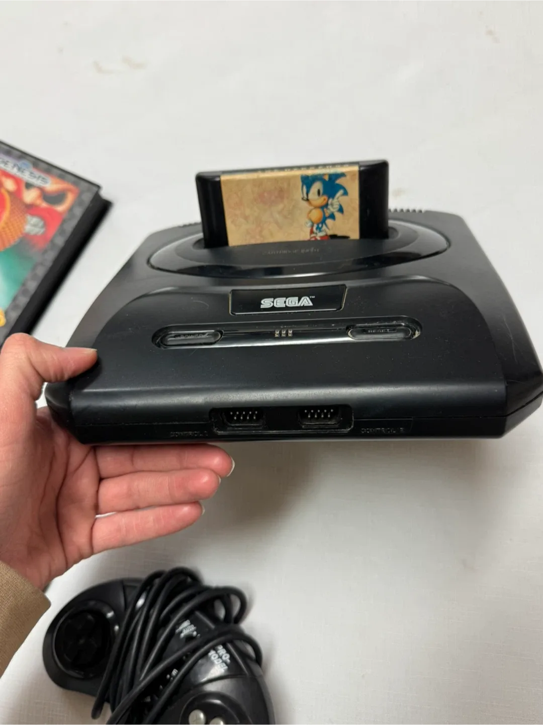 Sega Genesis Console with Sonic 2 Game image indicator(2)