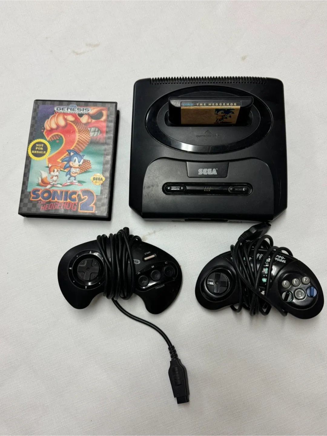 Sega Genesis Console with Sonic 2 Game