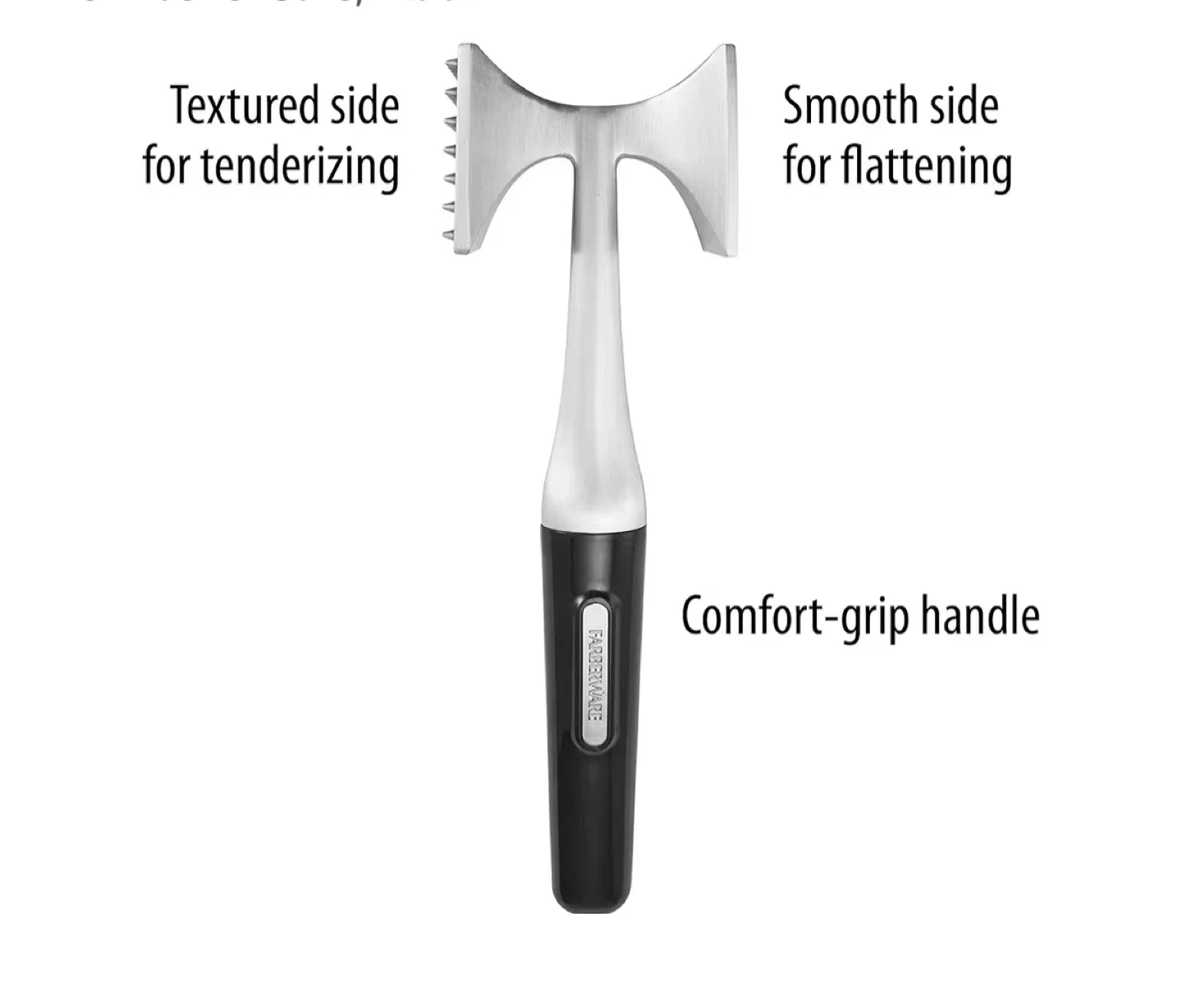 Meat Tenderizer , Farberware Dual Sided Meat Tenderizer image indicator(3)