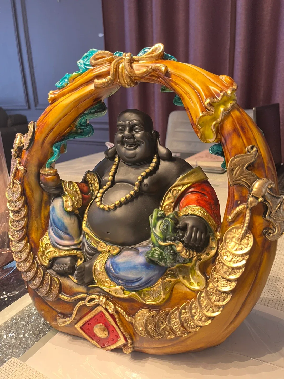 Laughing Buddha multicoloured