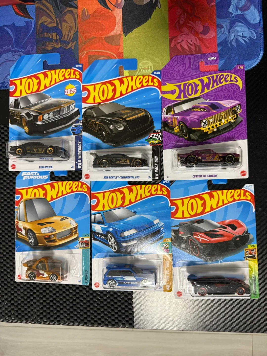 Hot Wheels BMW 635 CSi & 2018 Bentley Continental GT3