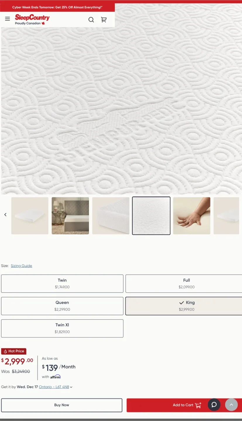 Tempur-Pedic King Size Mattress image indicator(5)