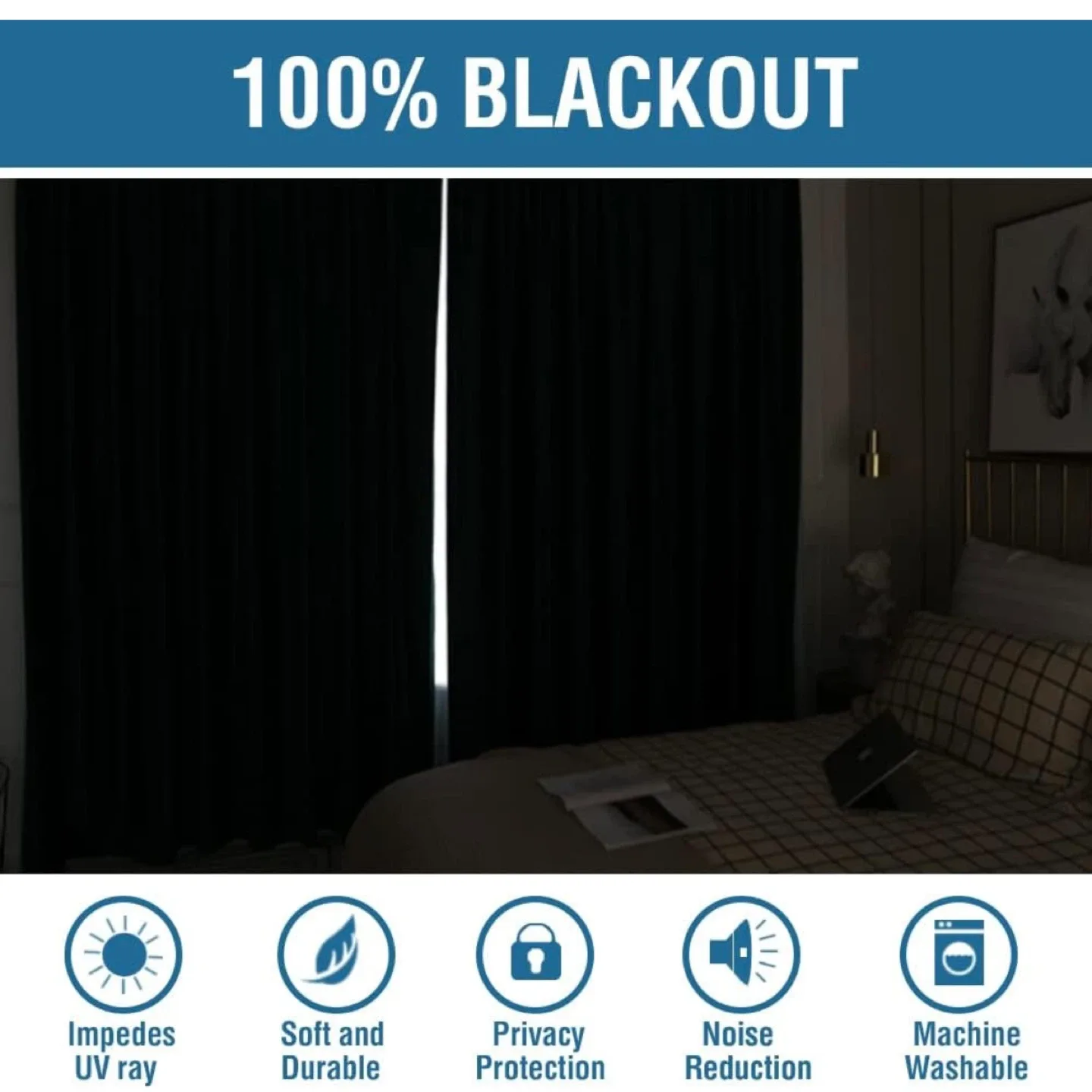 4 curtain panels, brand new unused image indicator(4)