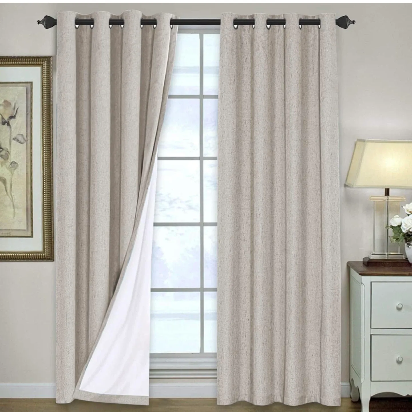 4 curtain panels, brand new unused