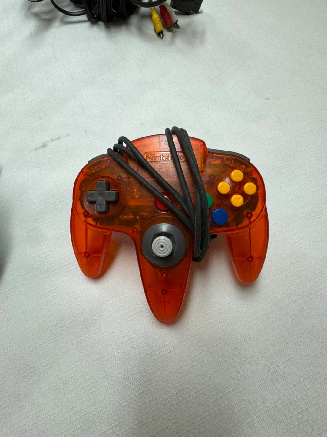 Nintendo 64 Console with 2 Controllers - Orange image indicator(6)