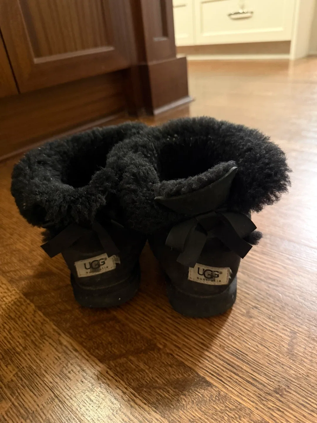 UGG Australia Black Boots kids Size 4