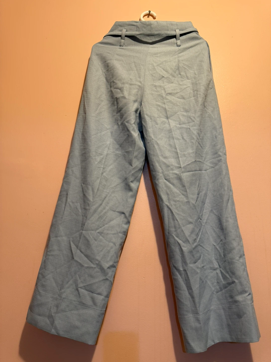 Wide Leg Trousers - Light Blue(6475621363)message - photo 2