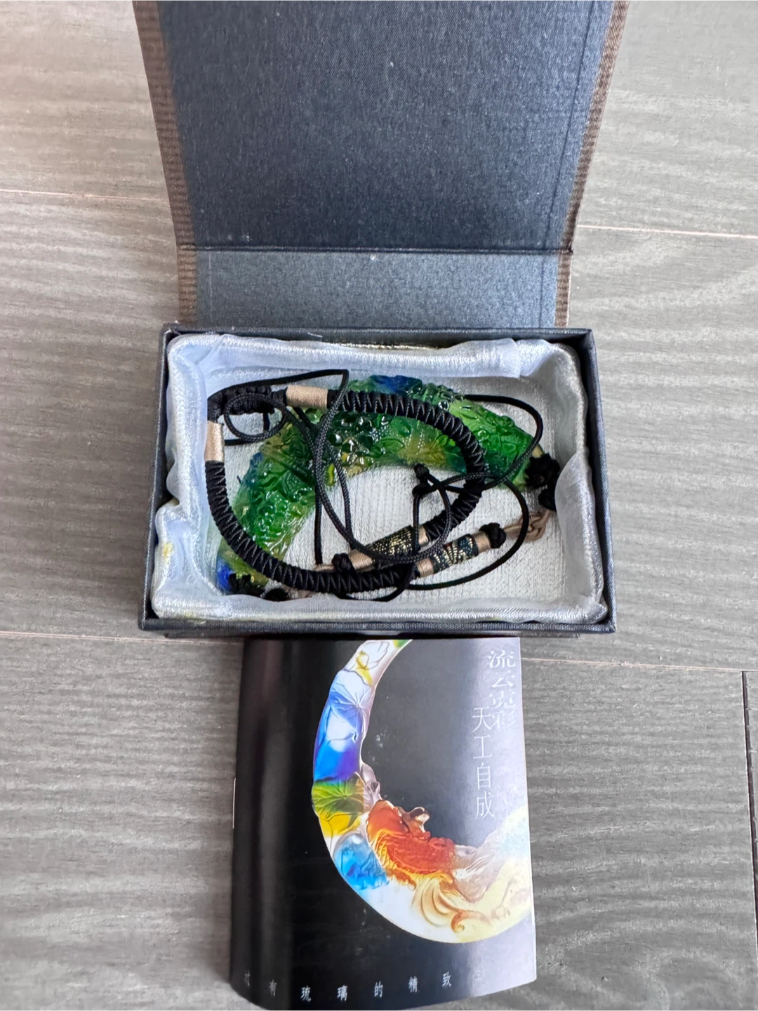 Handmade Glass Necklace with Box - photo 2