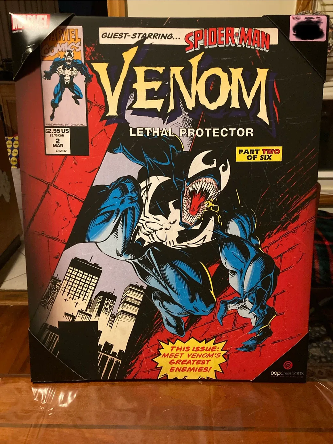 Venom Lethal Protector Comic Wall Art