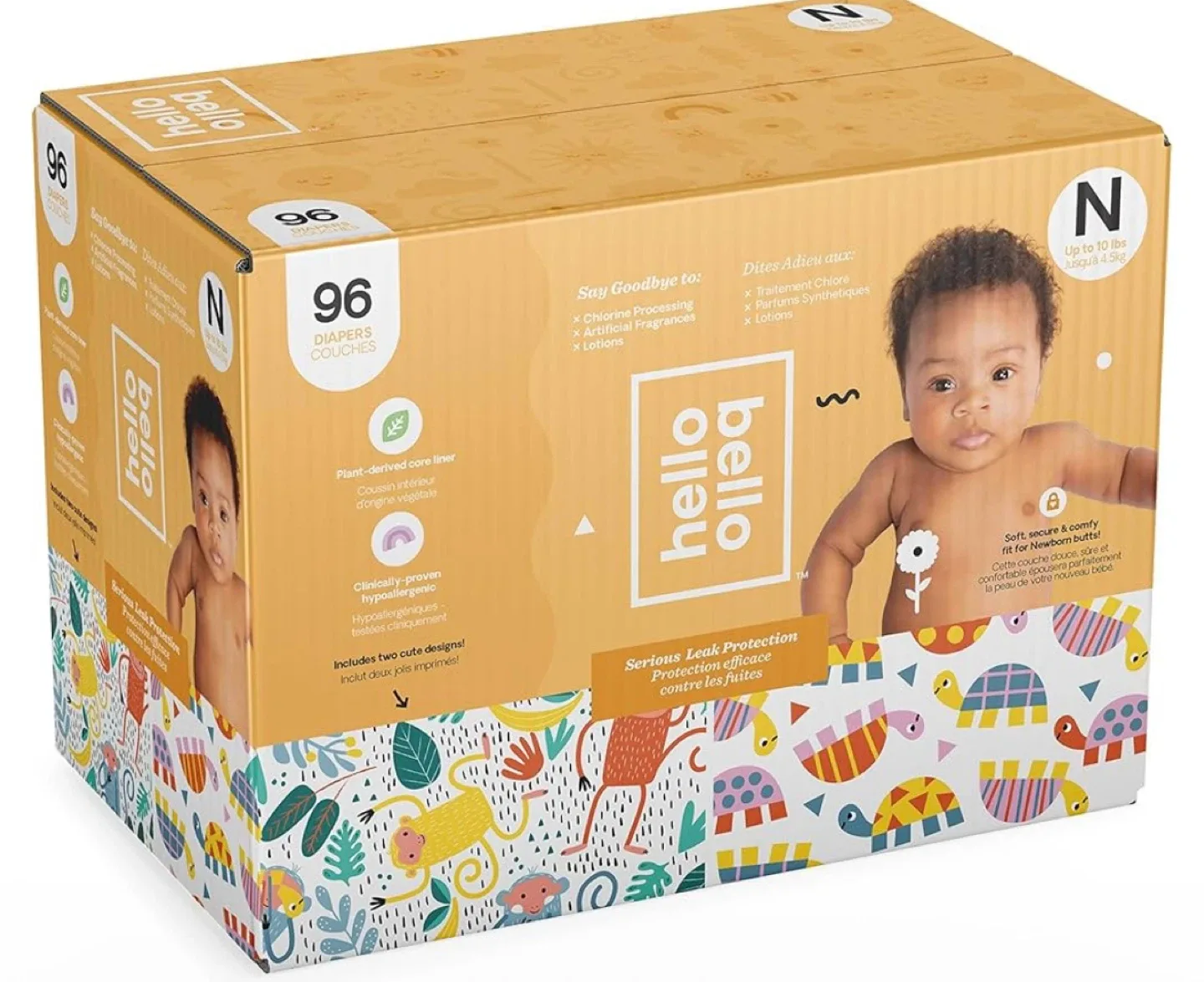 Hello Bello Size N Diapers - 96 Count