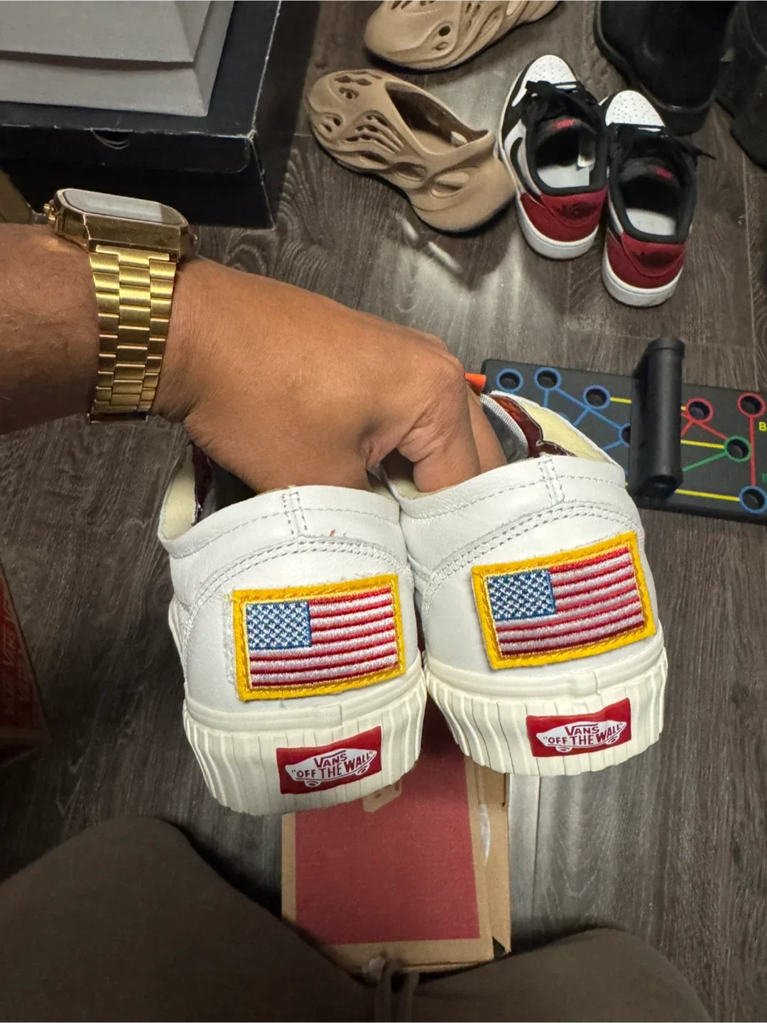 Vans x NASA White Leather Sneakers image indicator(5)